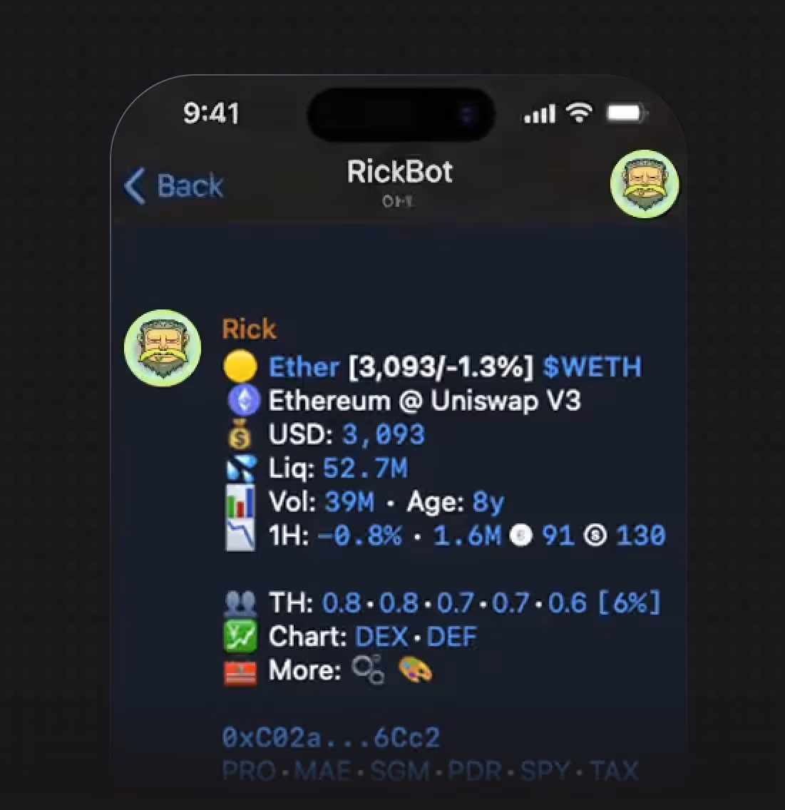 RickBot product built on Codex